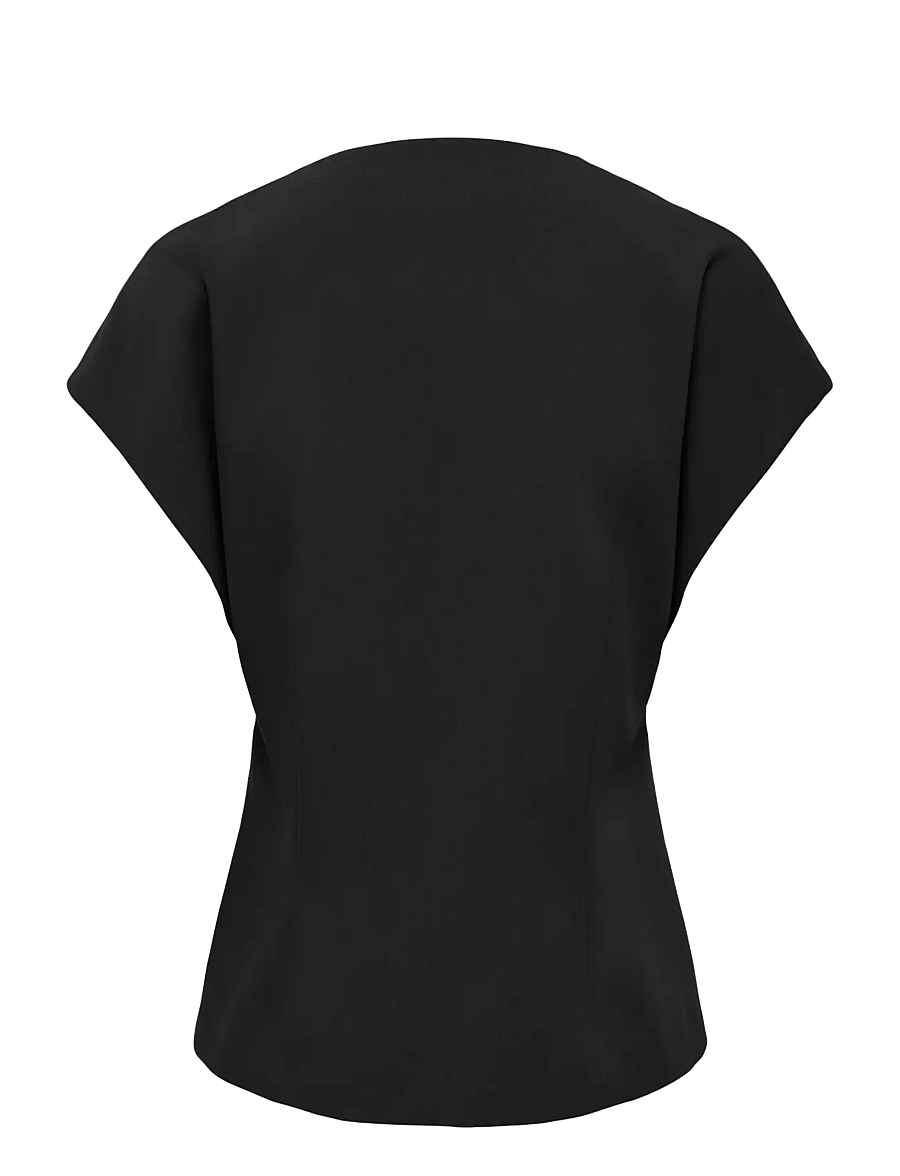 ONLY - ONLYASMINE S/S ASYMMETRIC SHIRT TLR - black - 1