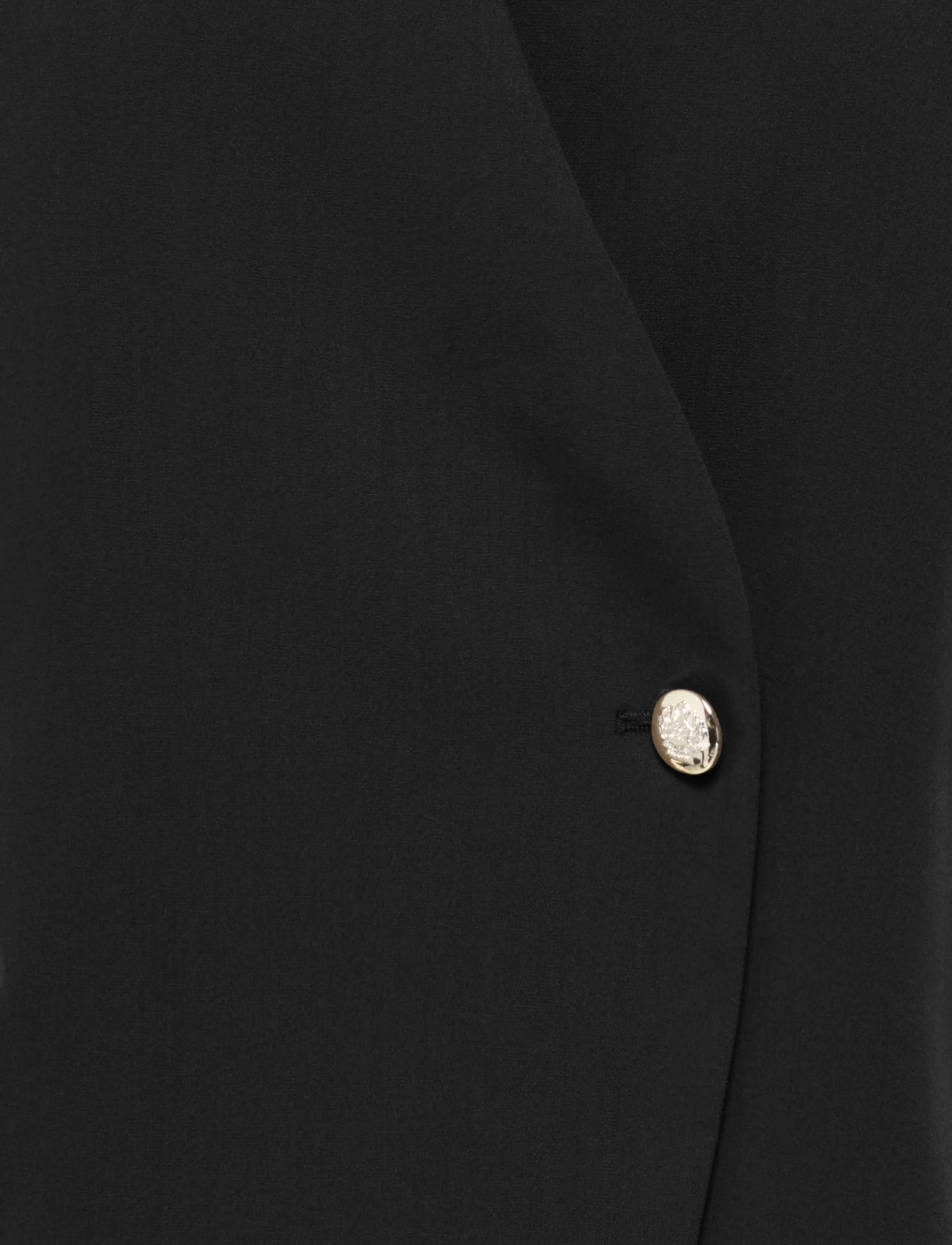 ONLY - ONLYASMINE S/S ASYMMETRIC SHIRT TLR - black - 2