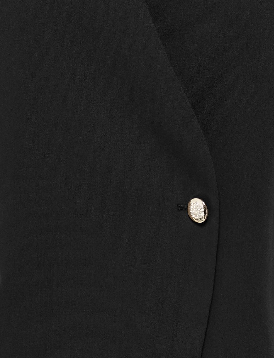 ONLY - ONLYASMINE S/S ASYMMETRIC SHIRT TLR - black - 2