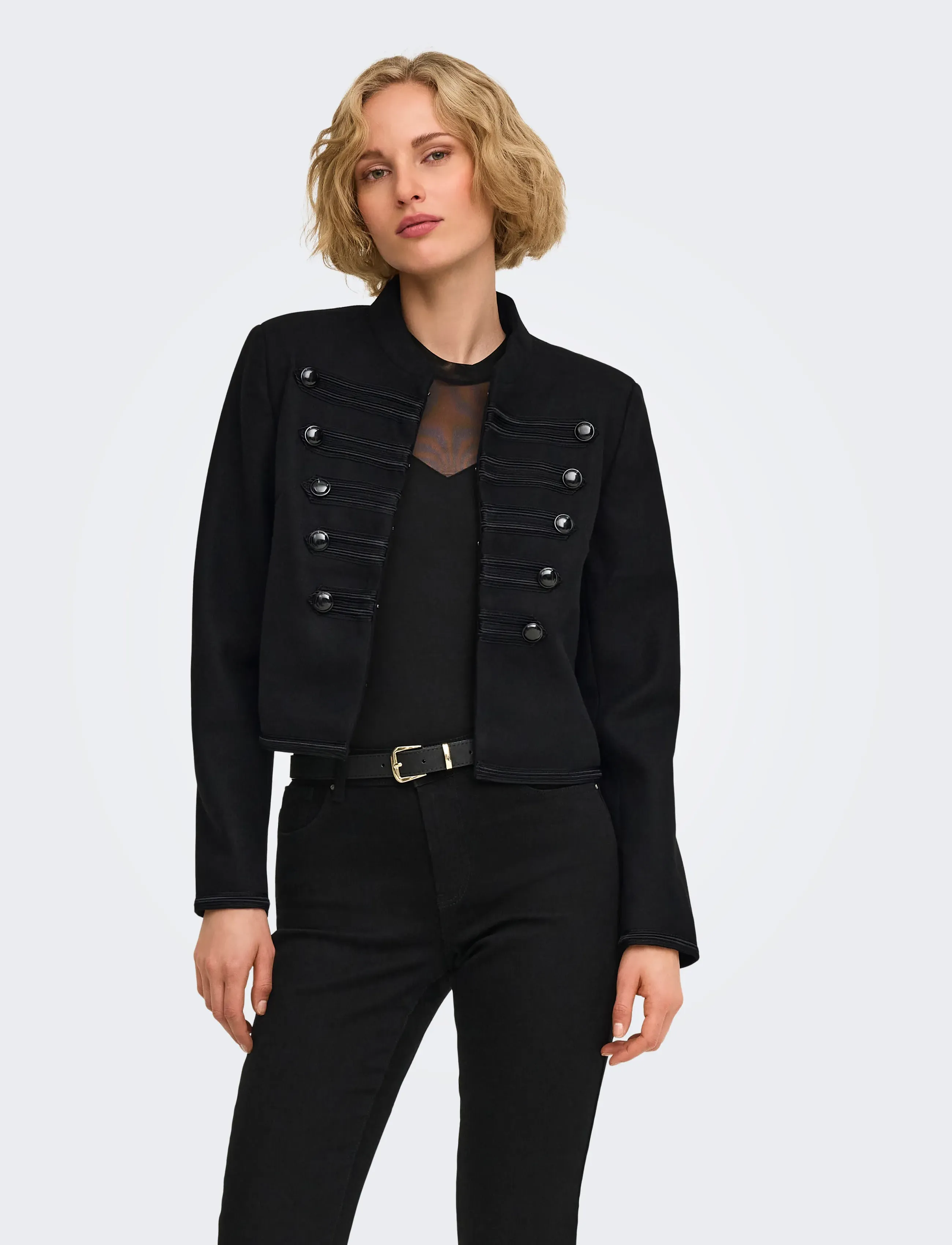 ONLY ONLNANCY UNIFORM JACKET CC OTW - Utility-jakid - BLACK / black