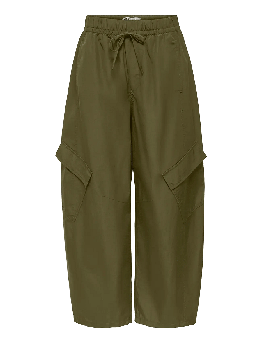 ONLY - ONLAYANA MW ANK BARREL CARGO PANT PNT - cargobyxor - dark olive - 0