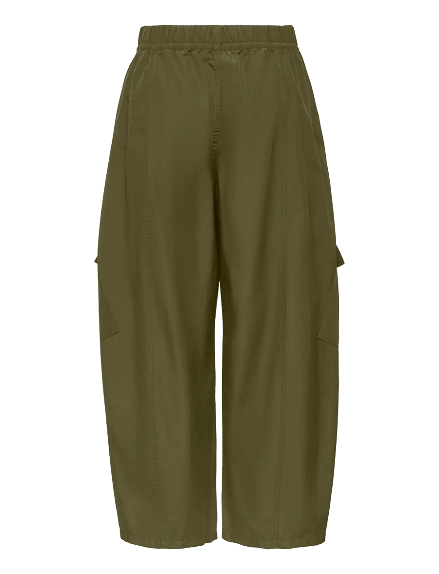 ONLY - ONLAYANA MW ANK BARREL CARGO PANT PNT - cargobyxor - dark olive - 1