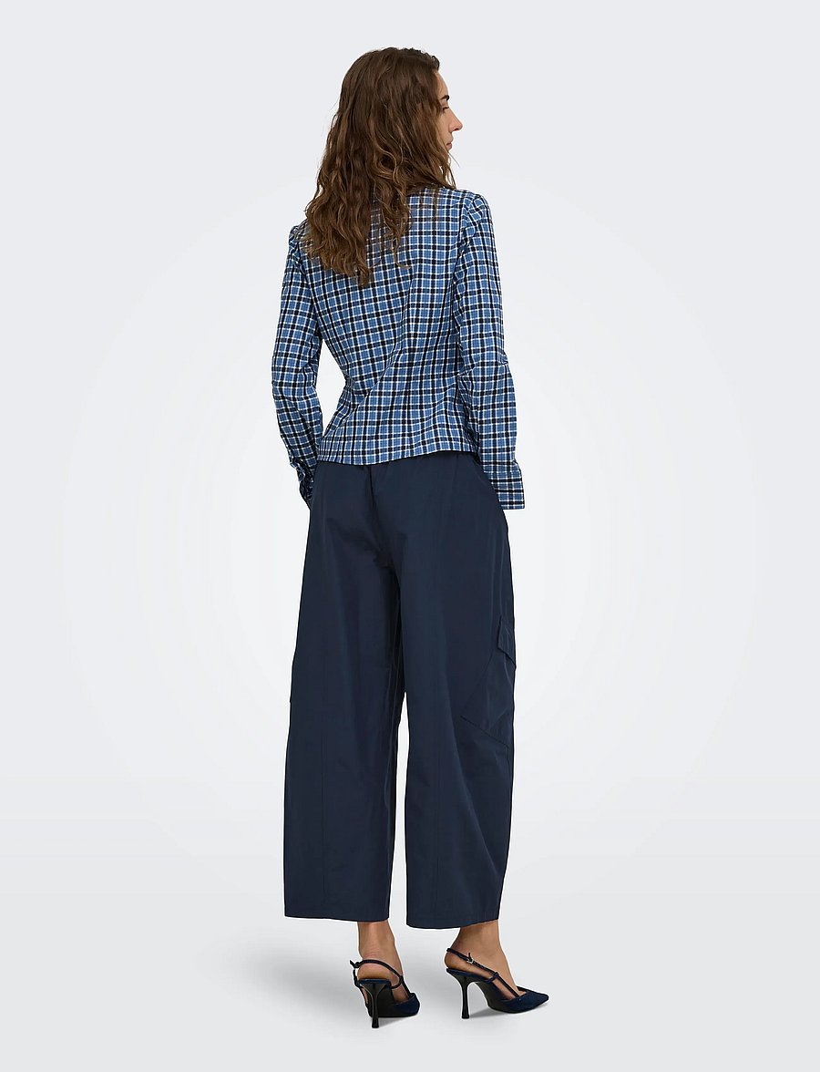 ONLY - ONLAYANA MW ANK BARREL CARGO PANT PNT - cargobyxor - navy blazer - 3