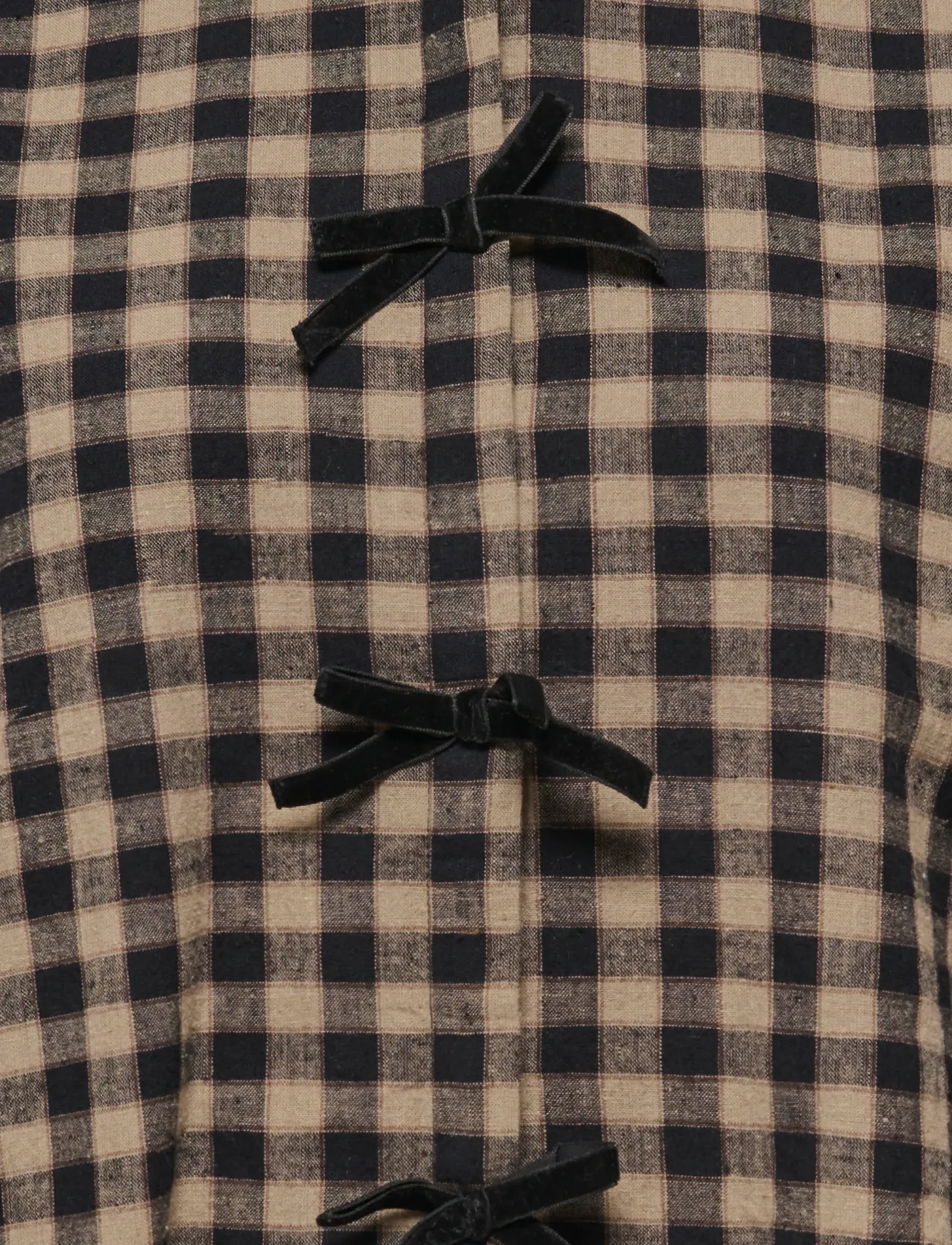 ONLY - ONLFRIDA CHECK BOW DETAIL SHIRT WVN EX - black - 2