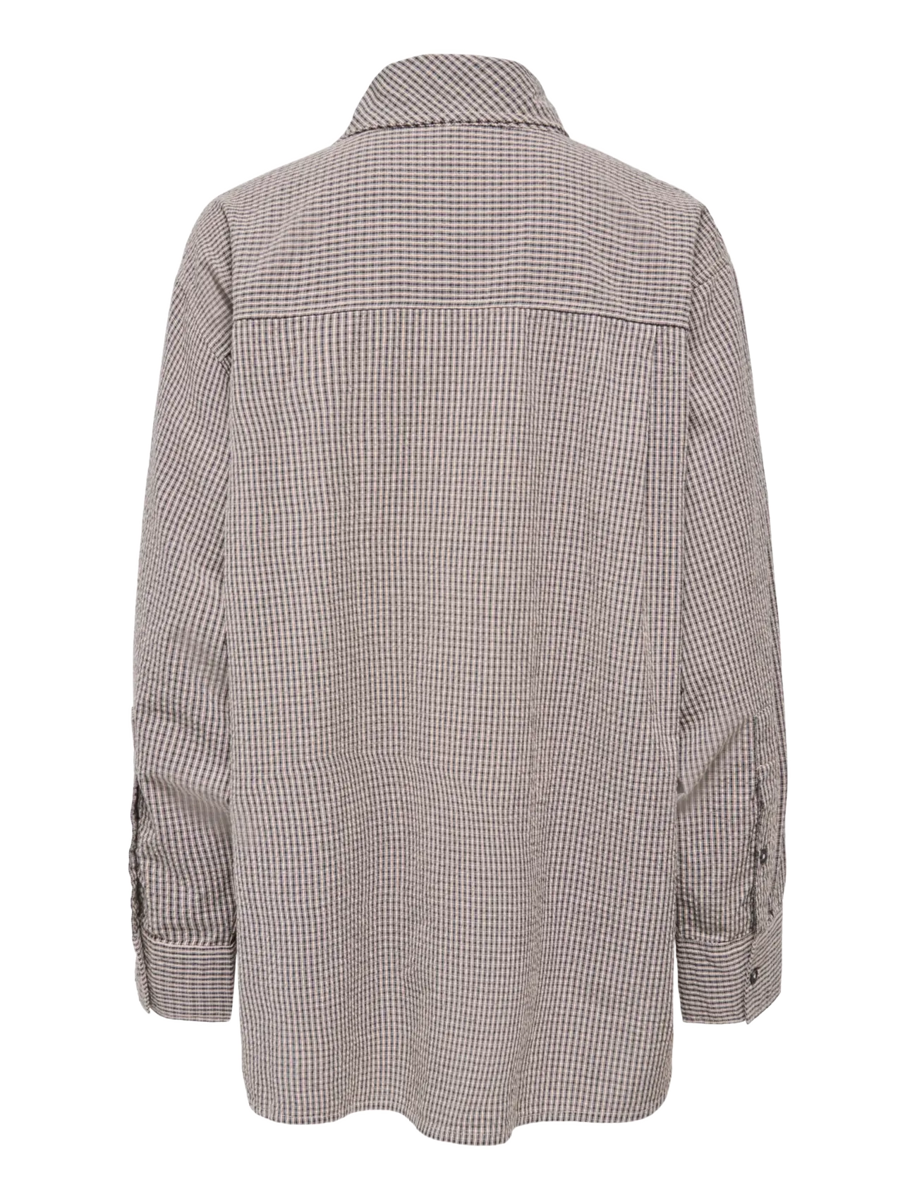 ONLY - ONLMAYA CHECK BOW SHIRT WVN EX - black - 1