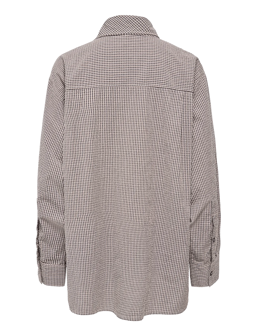ONLY - ONLMAYA CHECK BOW SHIRT WVN EX - black - 1