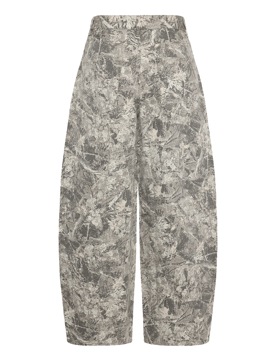 ONLY - ONLTAYLOR-BANU HW CAMO BARREL PANT PNT - barrel-teksad - smokey olive - 2