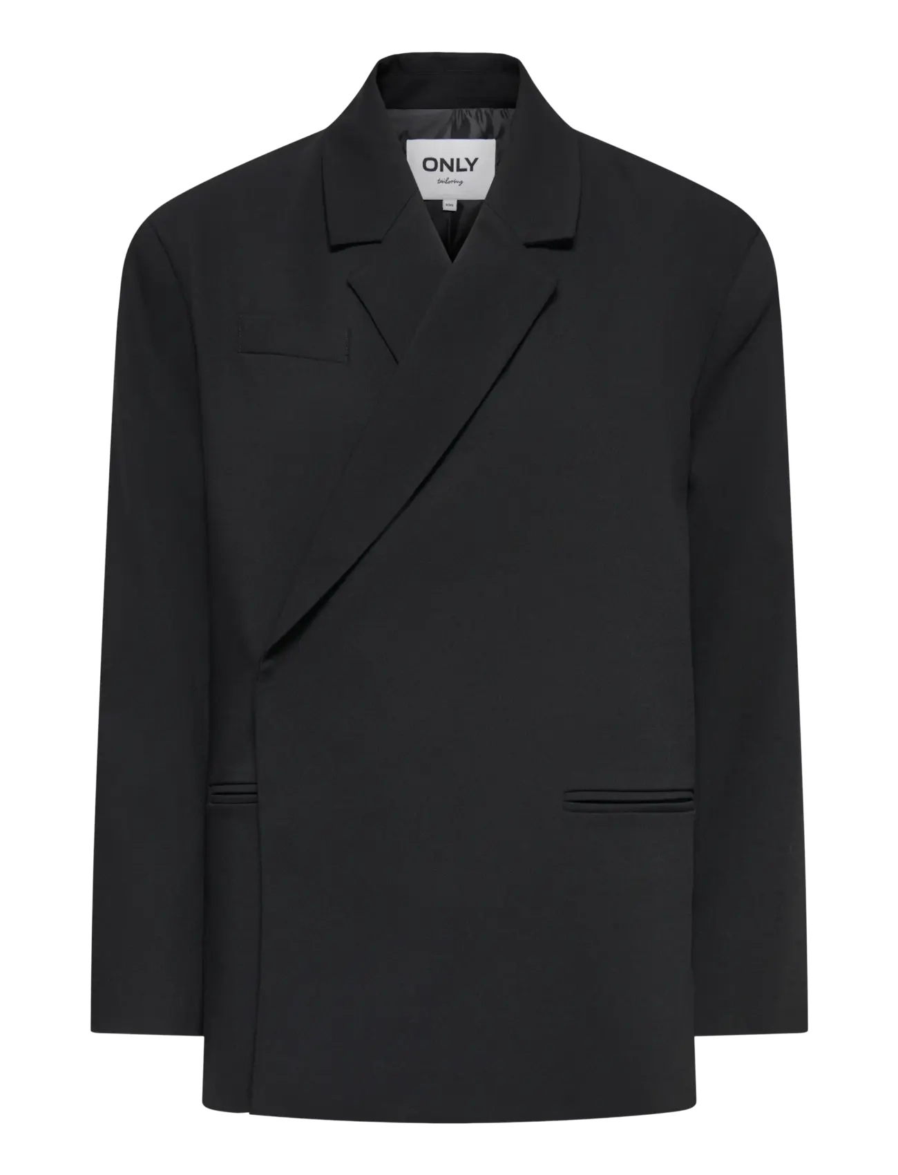 ONLY ONLCRISTIN L/S OVERSIZE SLIT BLAZER TLR - Kläder - BLACK / black