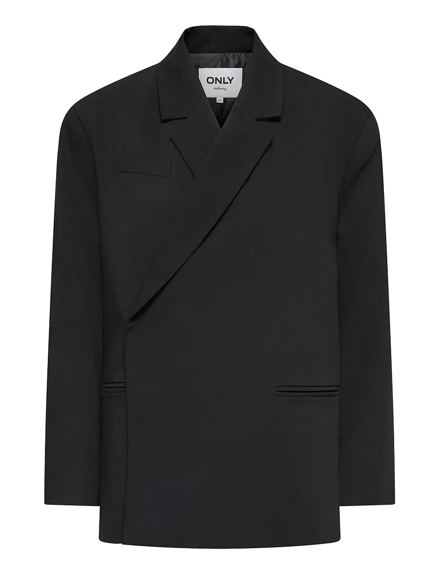 ONLY - ONLCRISTIN L/S OVERSIZE SLIT BLAZER TLR - oversize kavajer - black - 1