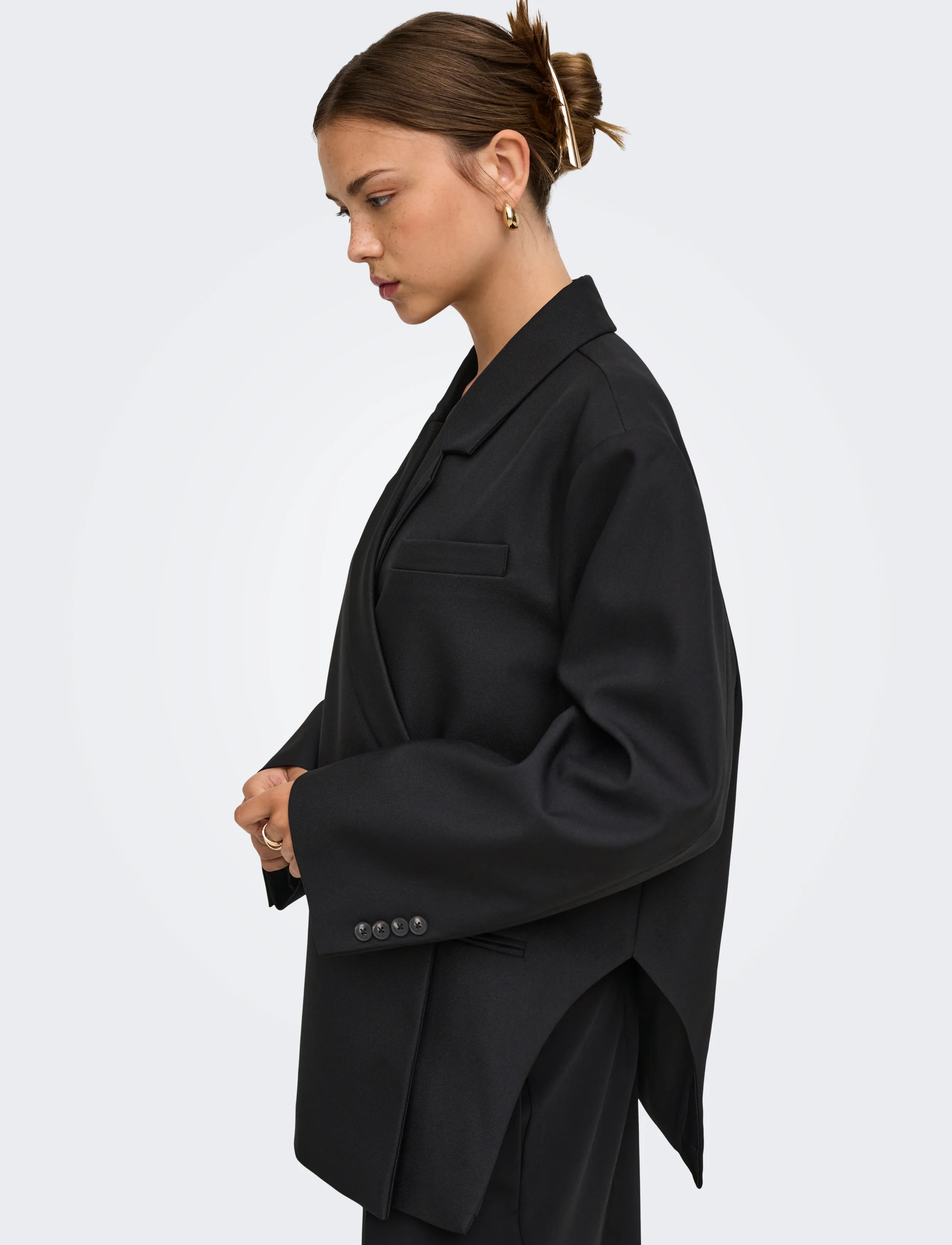 ONLY Onlcristin L/S Oversize Slit Blazer Tlr dam – bild 6
