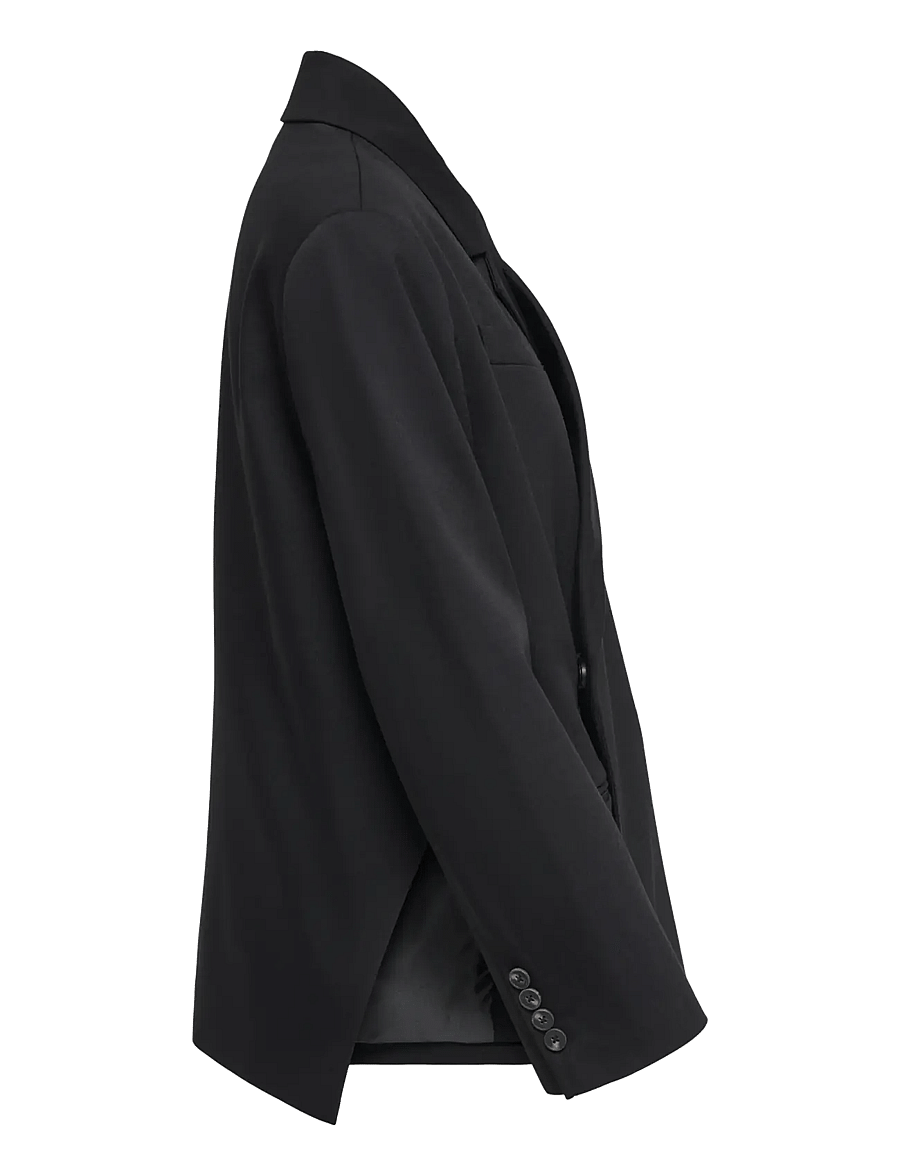 ONLY - ONLCRISTIN L/S OVERSIZE SLIT BLAZER TLR - oversize kavajer - black - 3