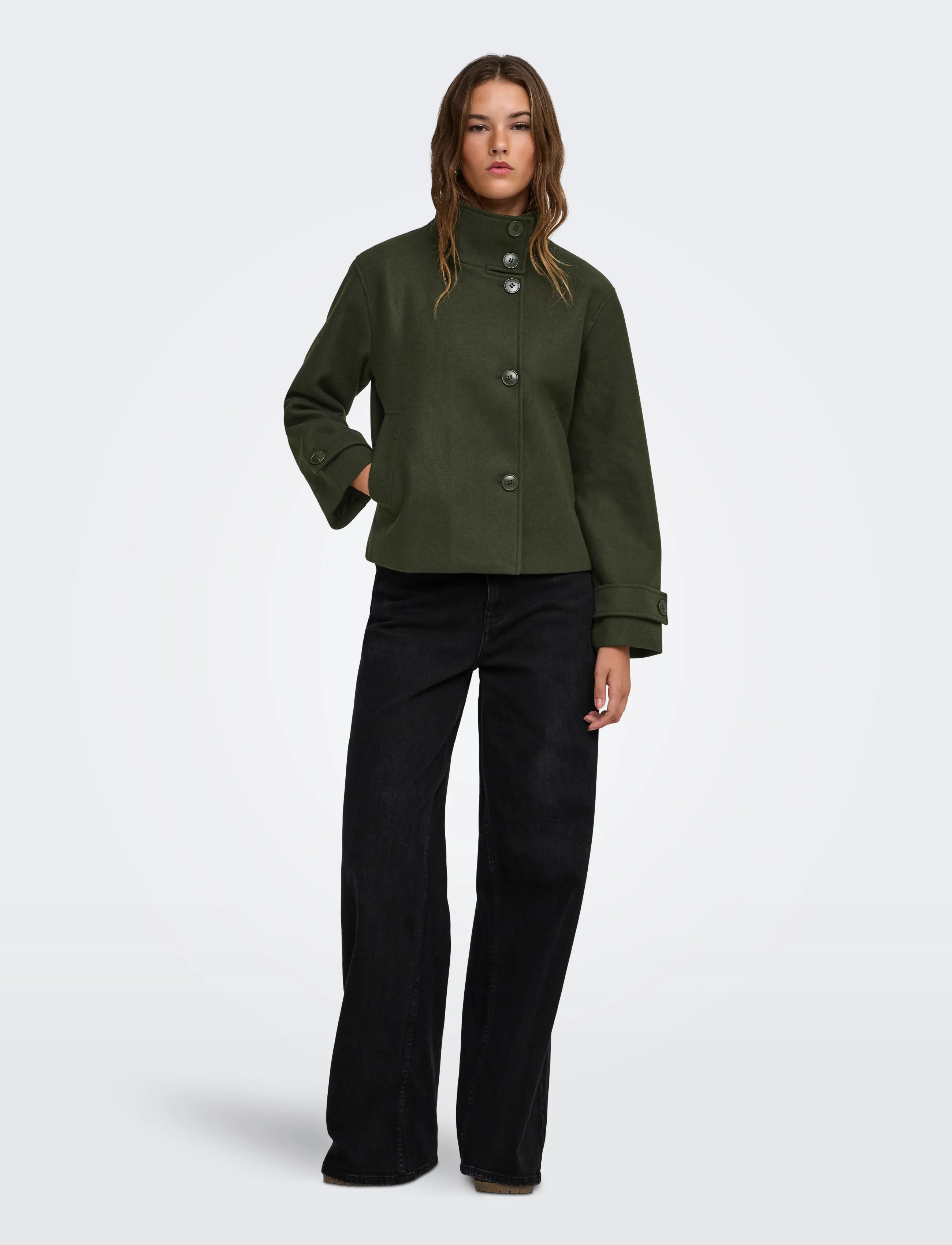 ONLY - ONLVELA HIGH NECK JACKET OTW - rosin - 4