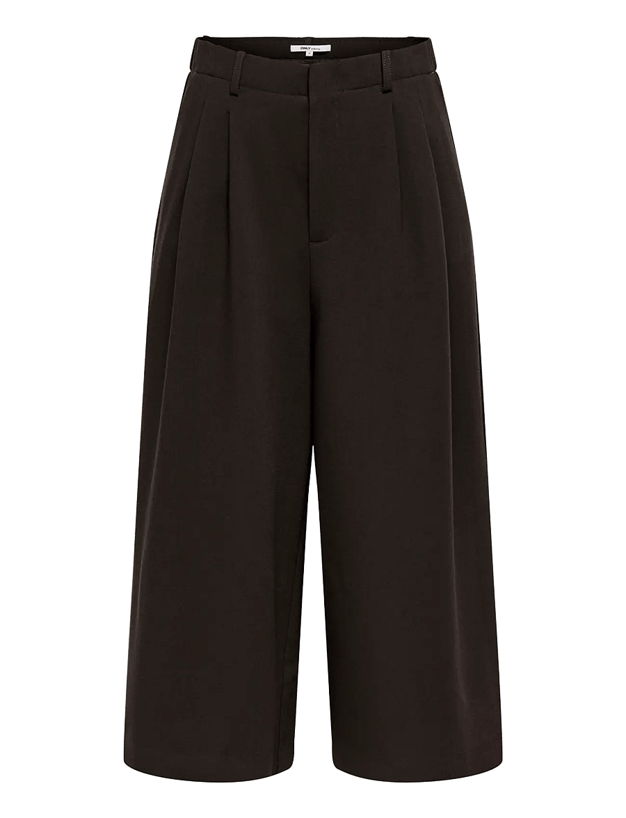 ONLY - ONLLYON WIDE LEG CULOTTE PANT PNT - chocolate torte - 0