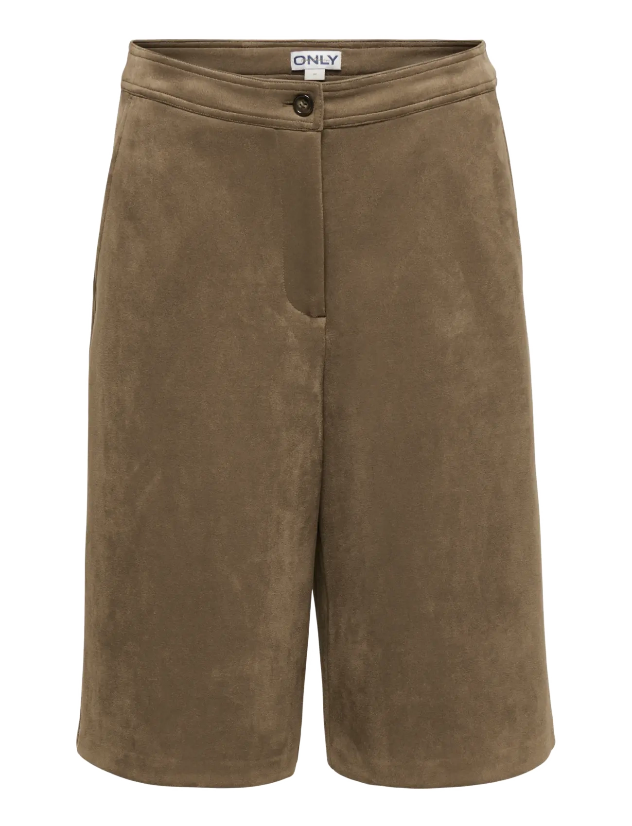 ONLY ONLSTINA FAUX SUEDE BERMUDA SHORTS PNT - Only - BRONZE BROWN / brown