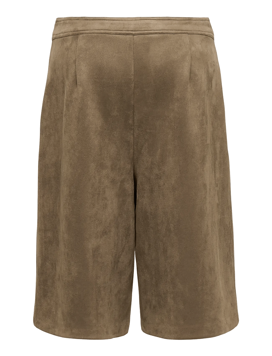 ONLY - ONLSTINA FAUX SUEDE BERMUDA SHORTS PNT - bermudashorts - bronze brown - 1