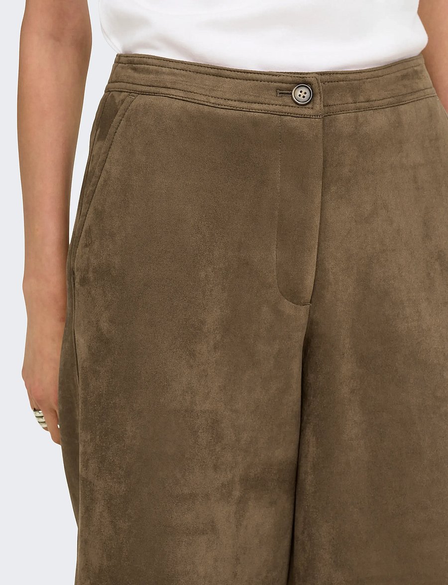 ONLY - ONLSTINA FAUX SUEDE BERMUDA SHORTS PNT - bermudashorts - bronze brown - 5
