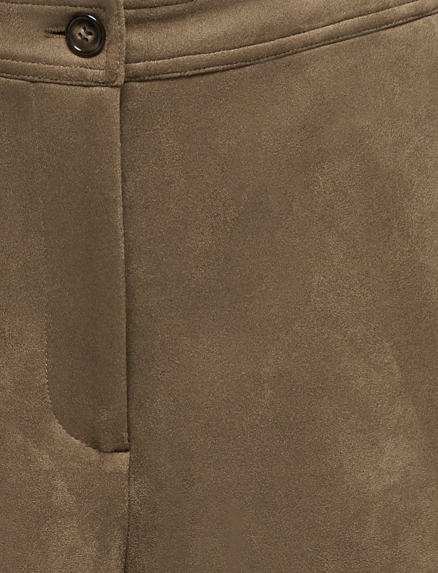 ONLY - ONLSTINA FAUX SUEDE BERMUDA SHORTS PNT - bermudashorts - bronze brown - 2