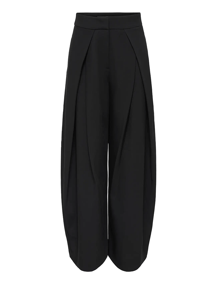 ONLY - ONLYASMINE MW PLEAT BARREL PANT TLR - barrel-bukser - black - 1