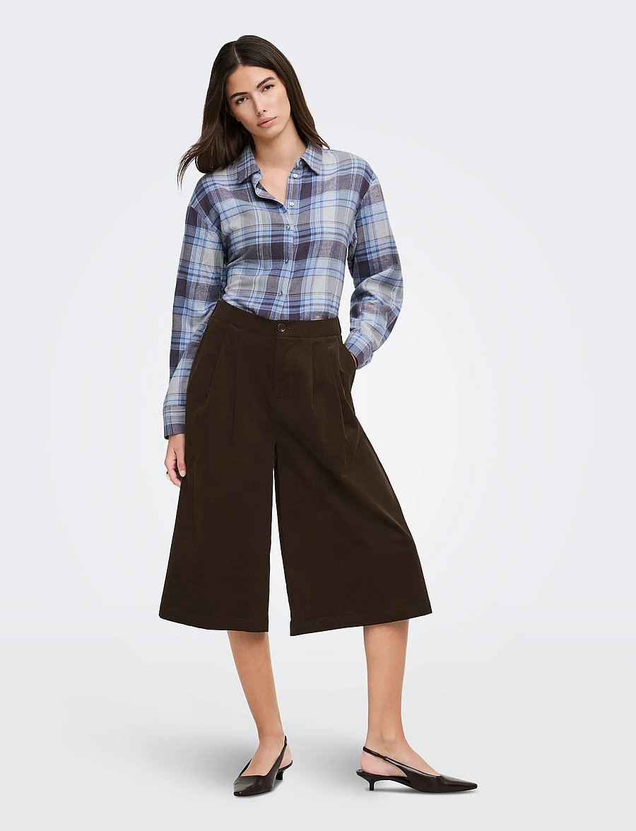 ONLY - ONLCOSTA HW CORD BERMUDA SHORTS PNT - coffee bean - 4