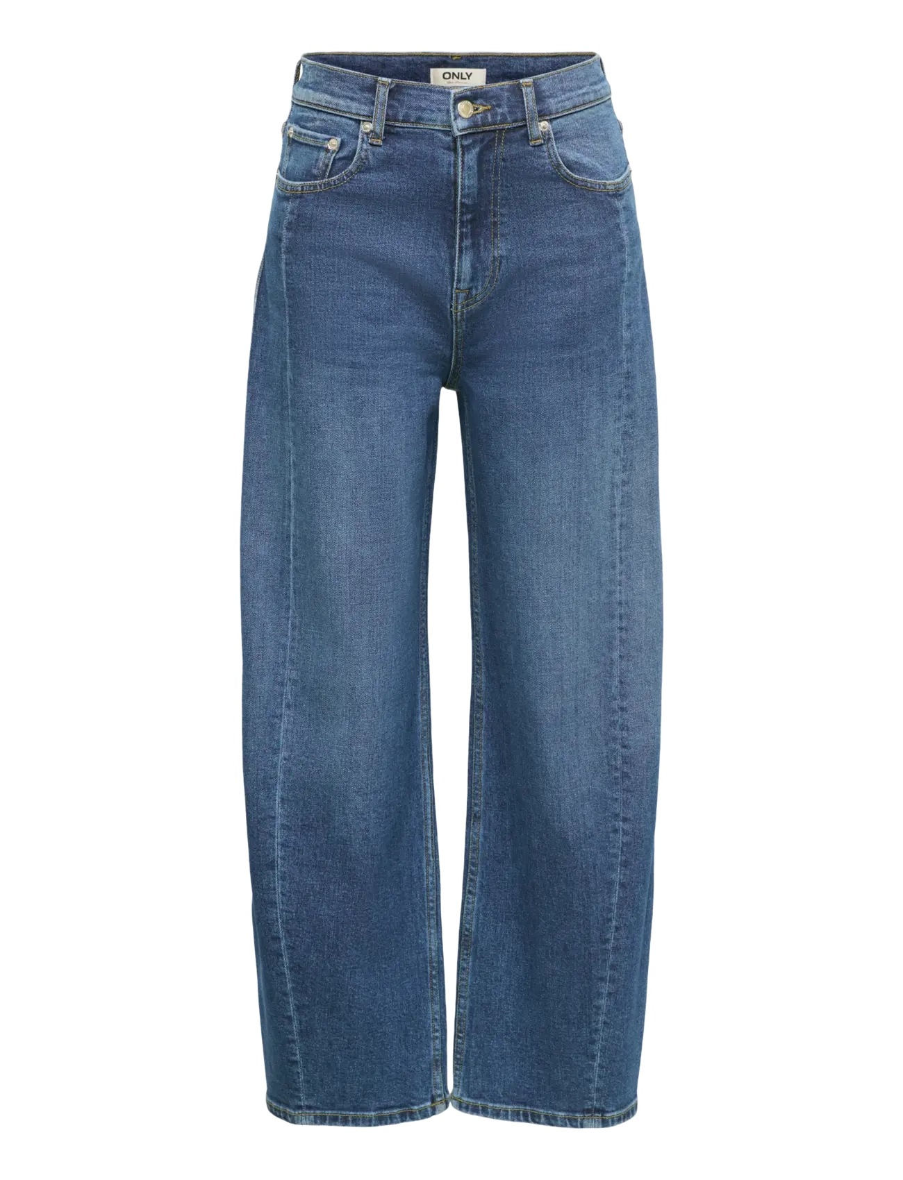 ONLY - ONLJESSICA HW BARREL ANK DNM AZG622 NOOS - barrel jeans - medium blue denim - 1