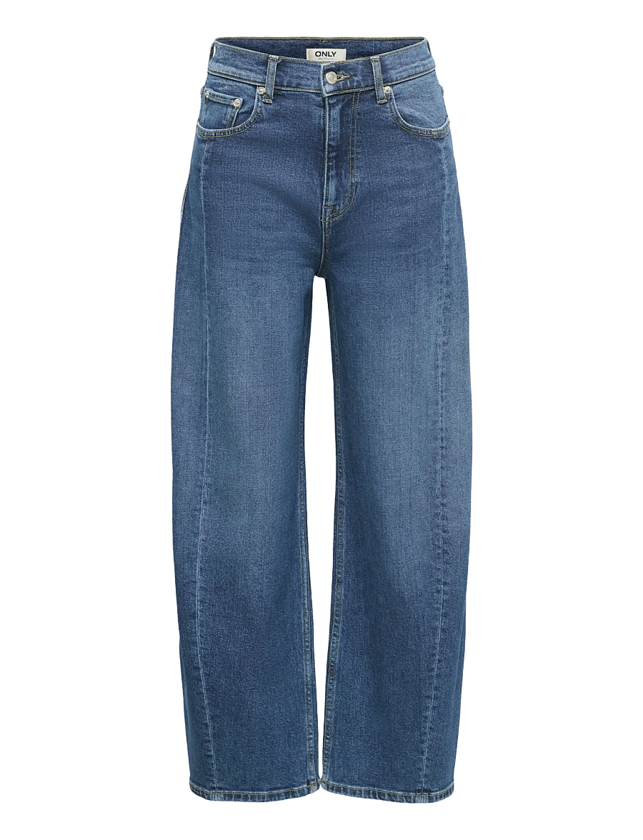 ONLY - ONLJESSICA HW BARREL ANK DNM AZG622 NOOS - barrel jeans - medium blue denim - 1