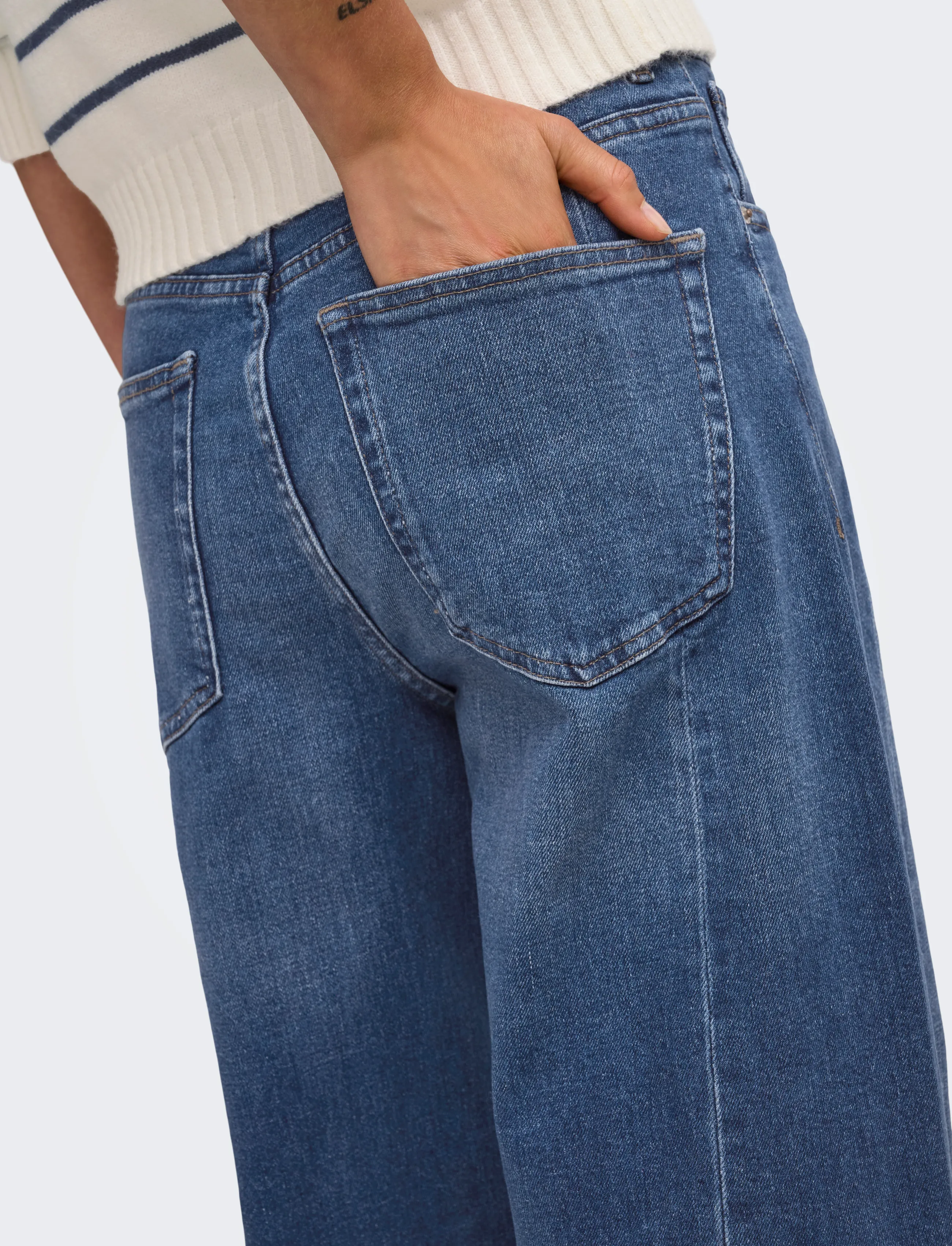 ONLY - ONLJESSICA HW BARREL ANK DNM AZG622 NOOS - barrel jeans - medium blue denim - 5