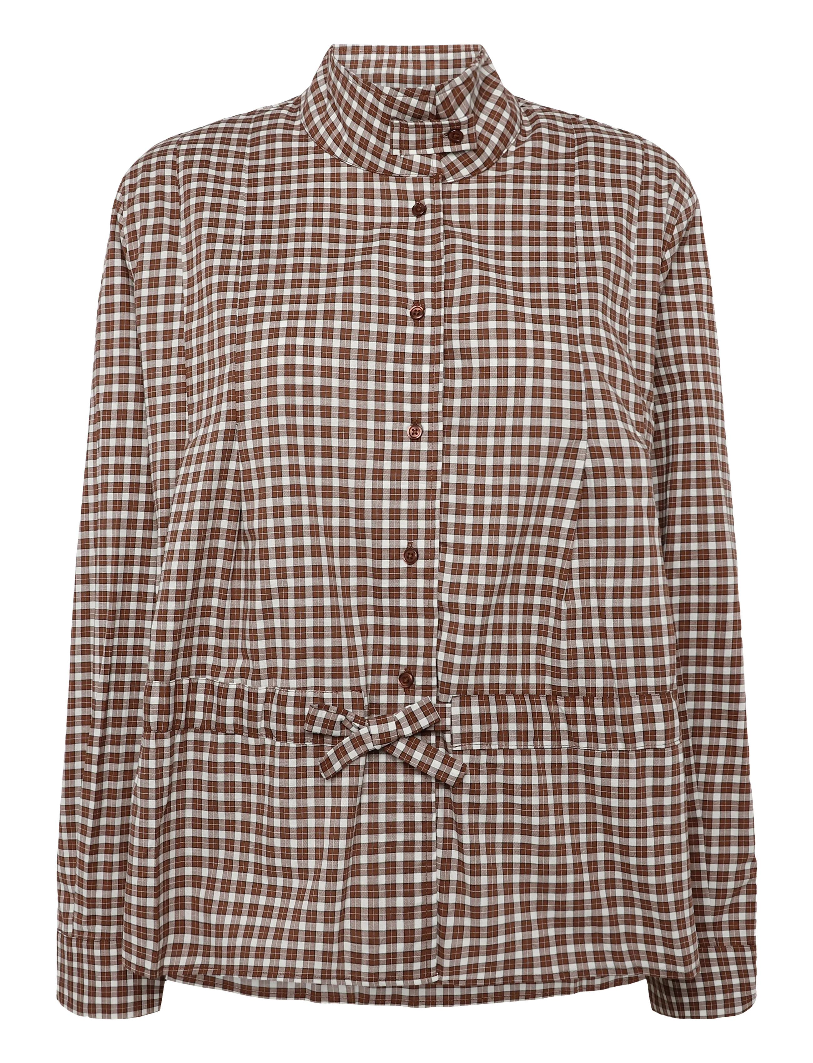 ONLY ONLKEERY LS HIGHNECK TIE SHIRT EX WVN - New arrivals - CAPPUCCINO / brown
