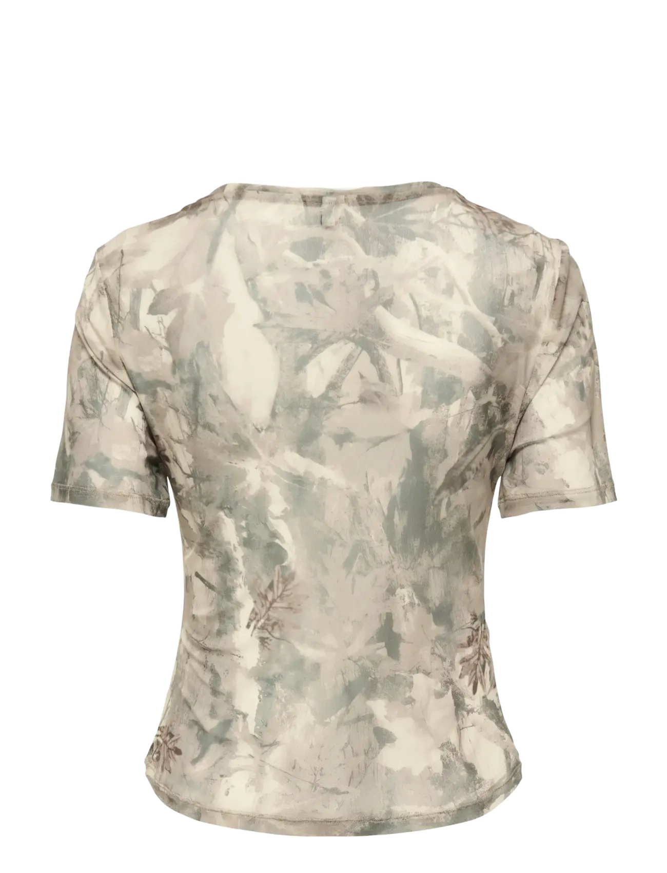ONLY - ONLLYRI S/S O-NECK TOP AOP CS JRS - t-särgid - walnut - 1