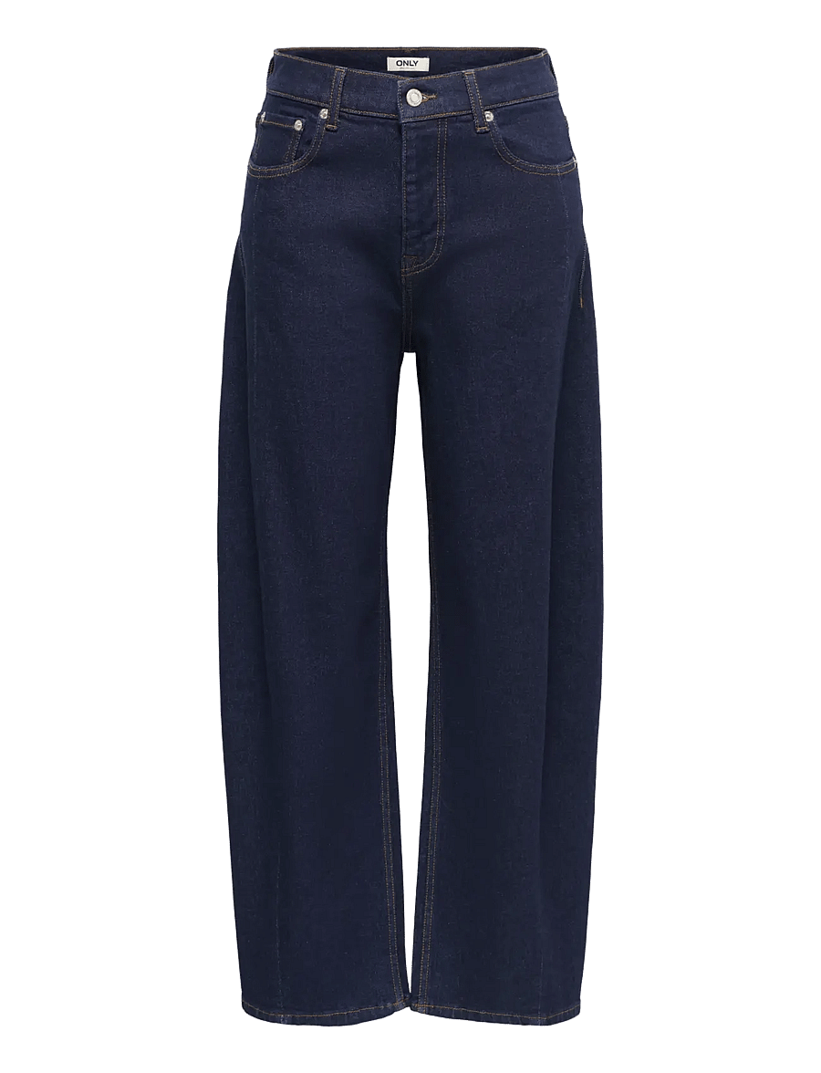 ONLY - ONLJESSICA HW BARREL ANKLE DNM AZG421 - barrel-teksad - dark blue denim - 1