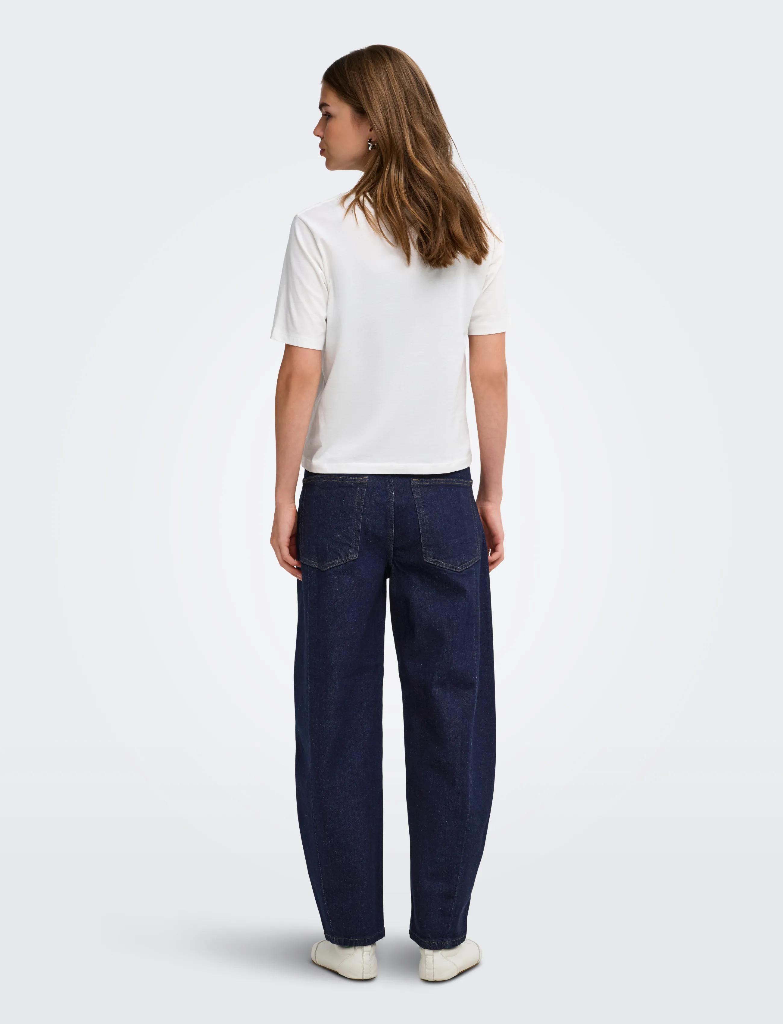 ONLY - ONLJESSICA HW BARREL ANKLE DNM AZG421 - barrel-teksad - dark blue denim - 3
