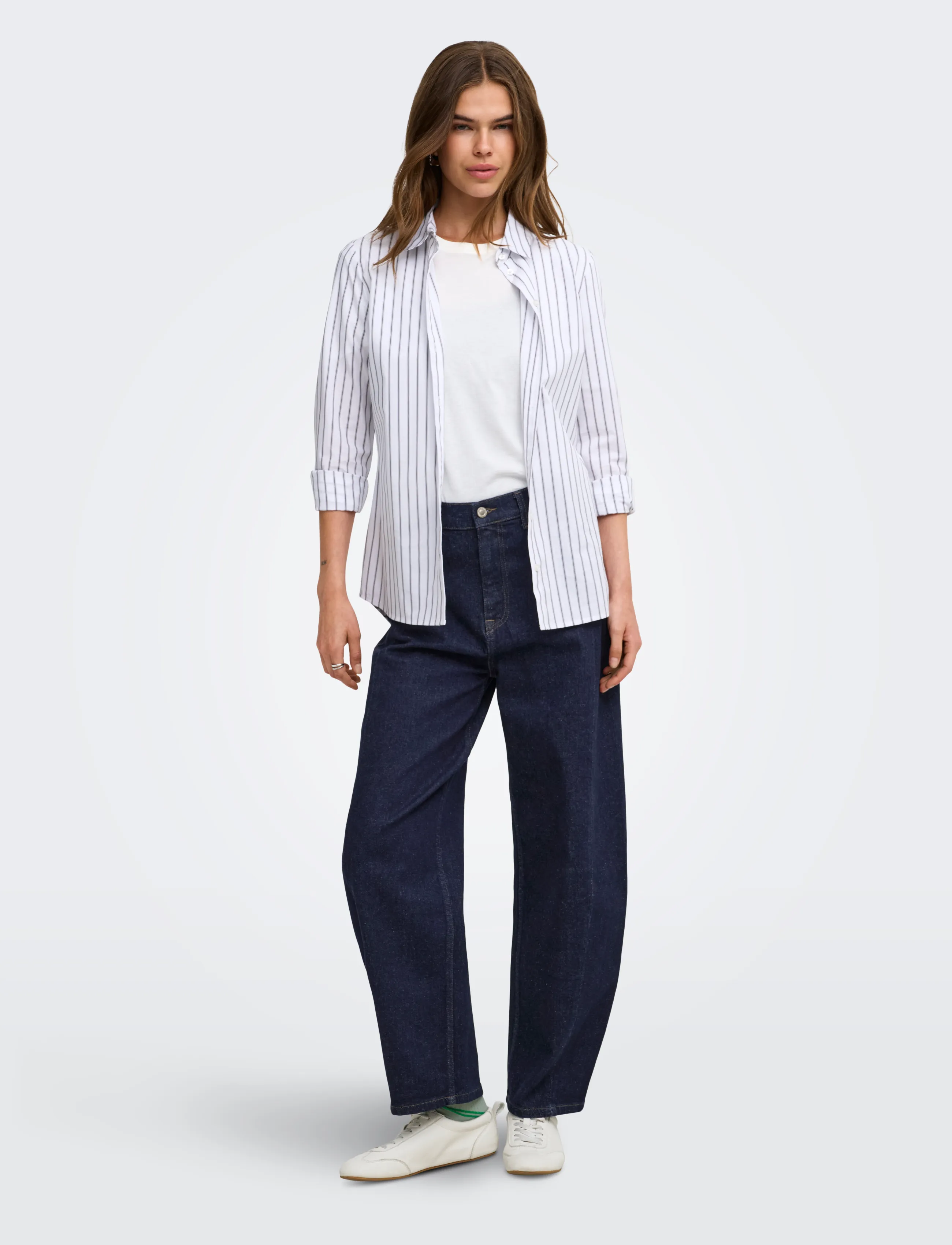 ONLY - ONLJESSICA HW BARREL ANKLE DNM AZG421 - barrel-teksad - dark blue denim - 4