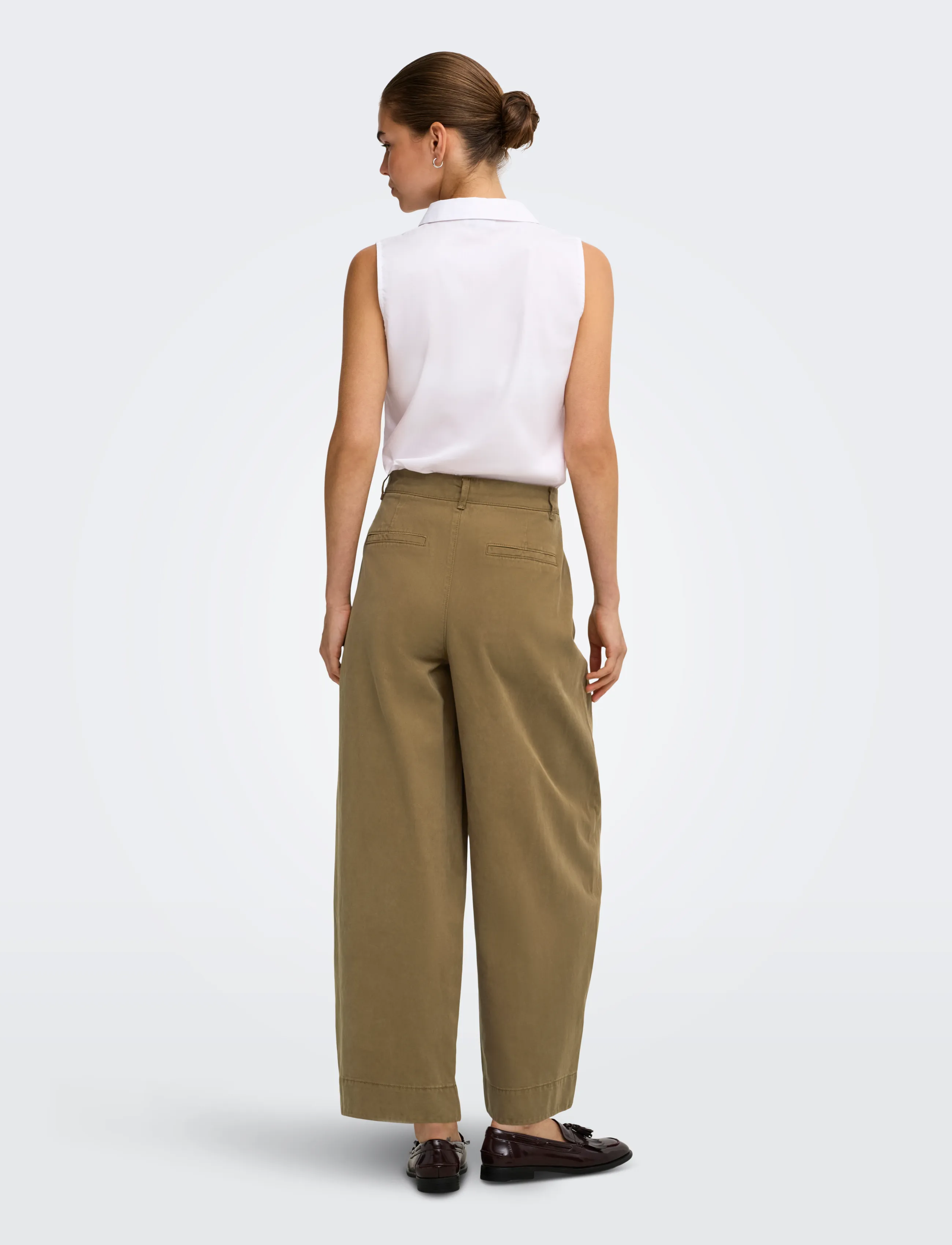 ONLY - ONLKAITLIN MW STRING BARREL PANT PNT - kangaroo - 3
