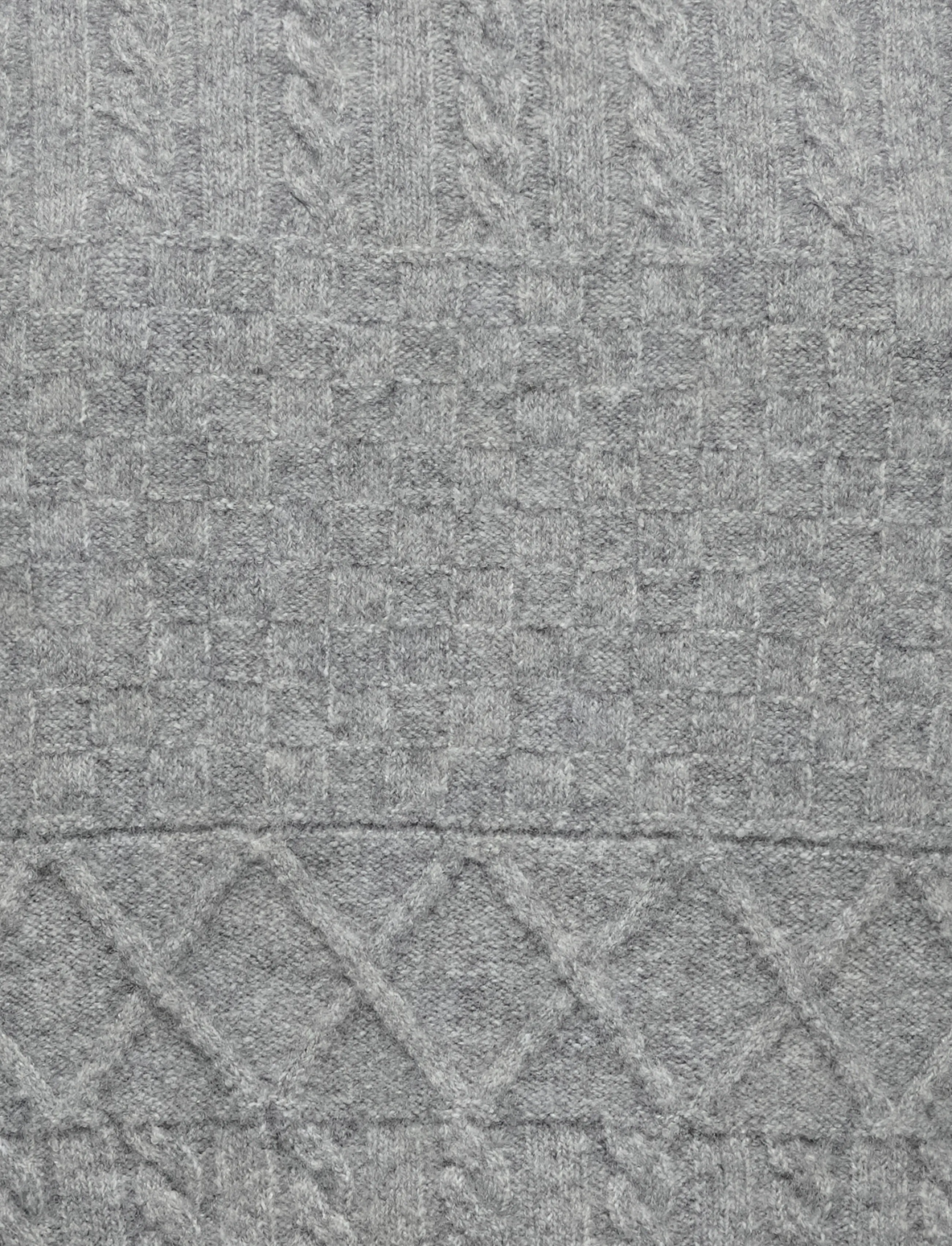ONLY - ONLKIRA L/S SHIRT KNT - stickade västar - medium grey melange - 2