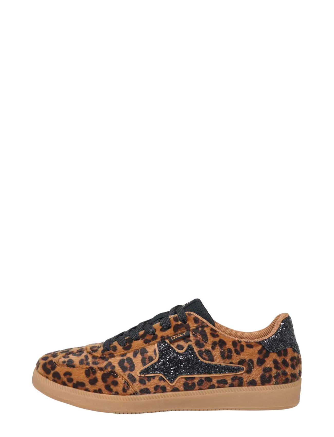 ONLY Onlsandra Pony Leo Sneaker, Kvinder, Leopard Print Sneaker, Brun, Str: 39