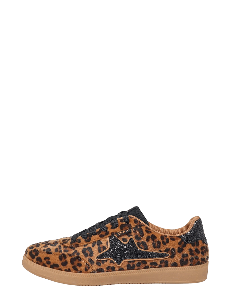 ONLY - ONLSANDRA PONY LEO SNEAKER - toasted coconut - 0
