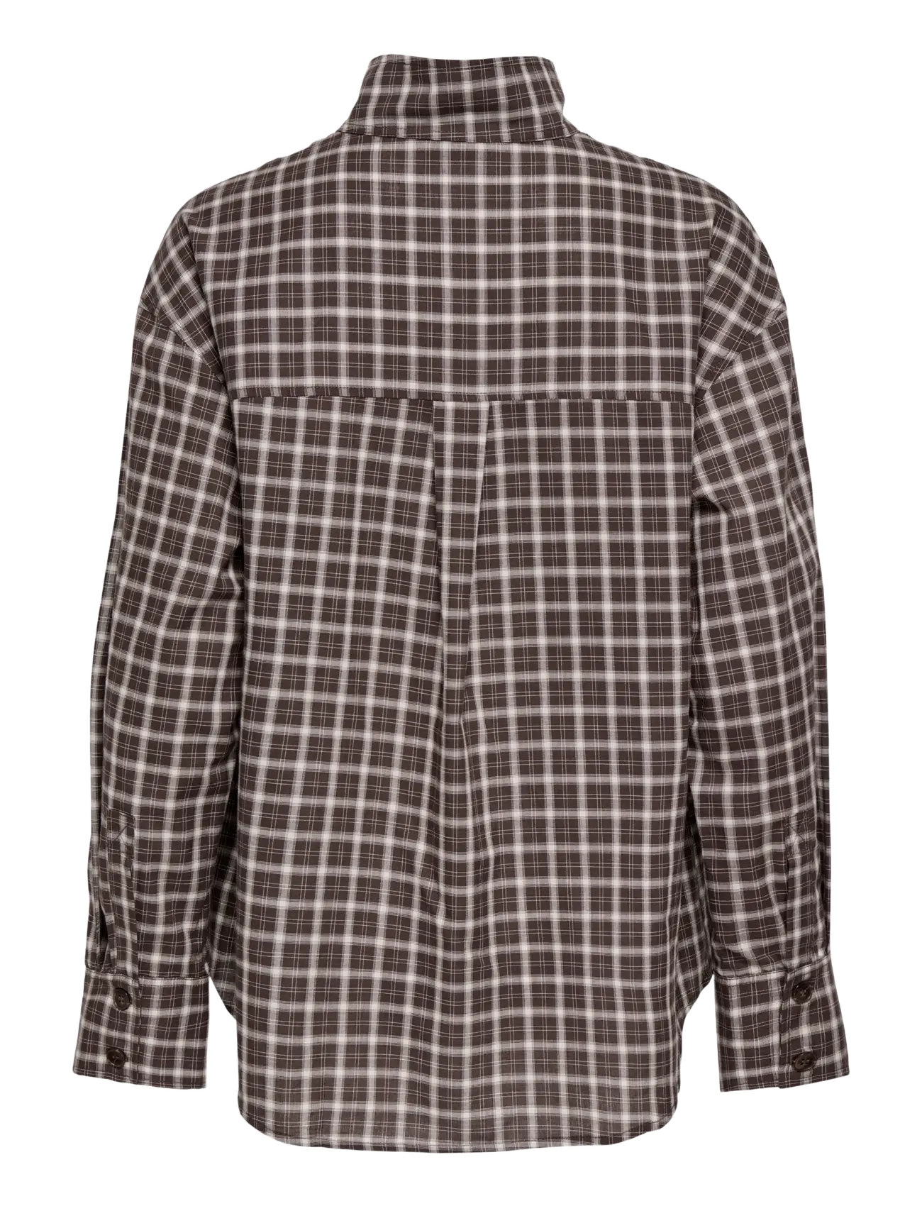 ONLY - ONLFREYA CHECK HIGH NECK SHIRT WVN EX - langärmlige hemden - malt ball - 1