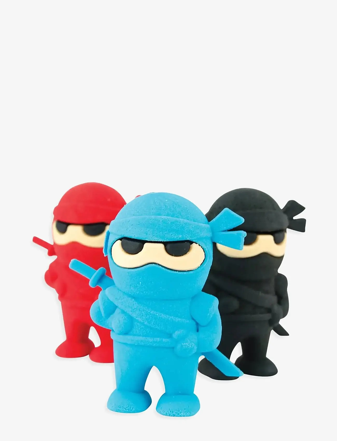 Ooly - Eraser 3 pcs - Ninja - kirjatarbed - multi - 1