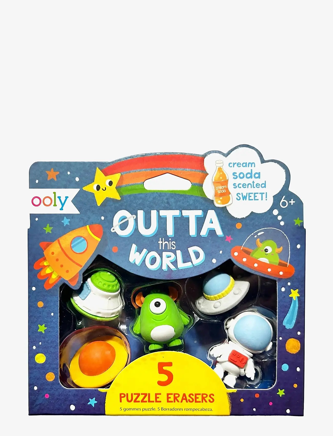 Ooly - Scented Eraser 5 pcs - Outta This World Cream Soda - schrijfwaren - multi - 0