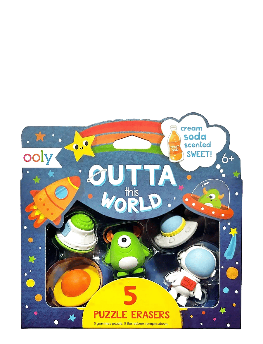 Ooly - Scented Eraser 5 pcs - Outta This World Cream Soda - kirjatarbed - multi - 0