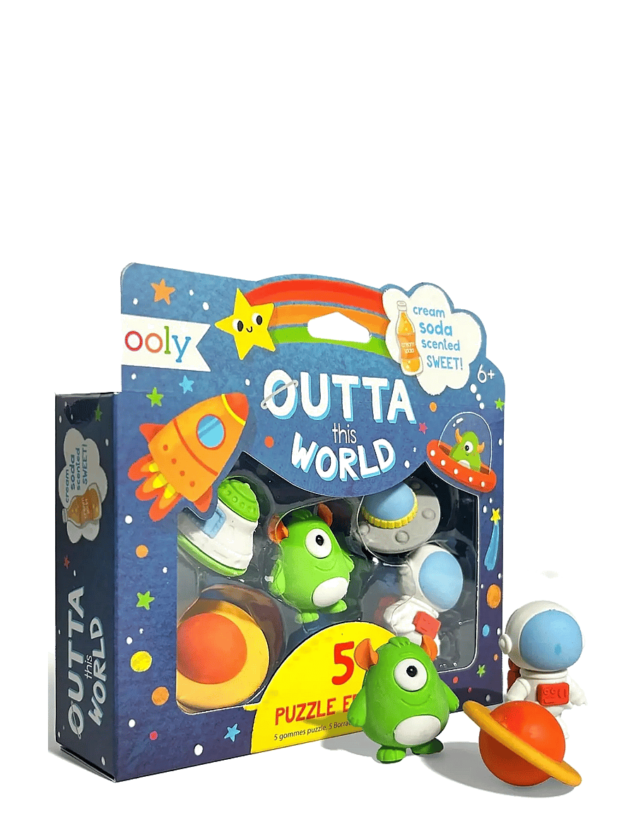 Ooly - Scented Eraser 5 pcs - Outta This World Cream Soda - kirjatarbed - multi - 2