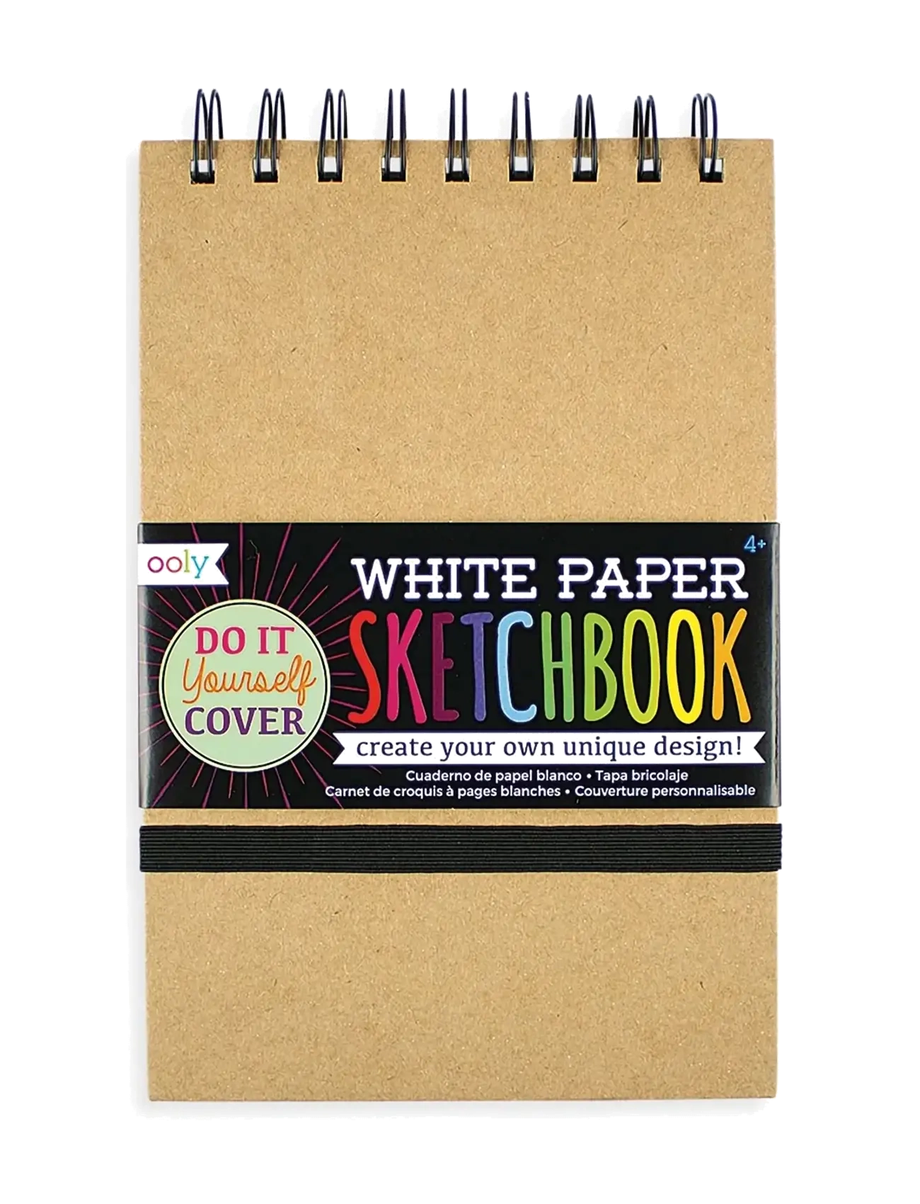 Ooly Sketchbook Diy White 13X19 Cm, One Size, Drawing, Beige - Calendars & Notebooks, Kinder