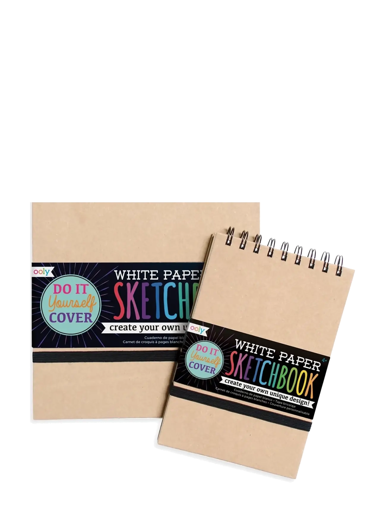 Ooly - Sketchbook - DIY - White 13x19 cm - dagatöl og minnisbækur - white - 3