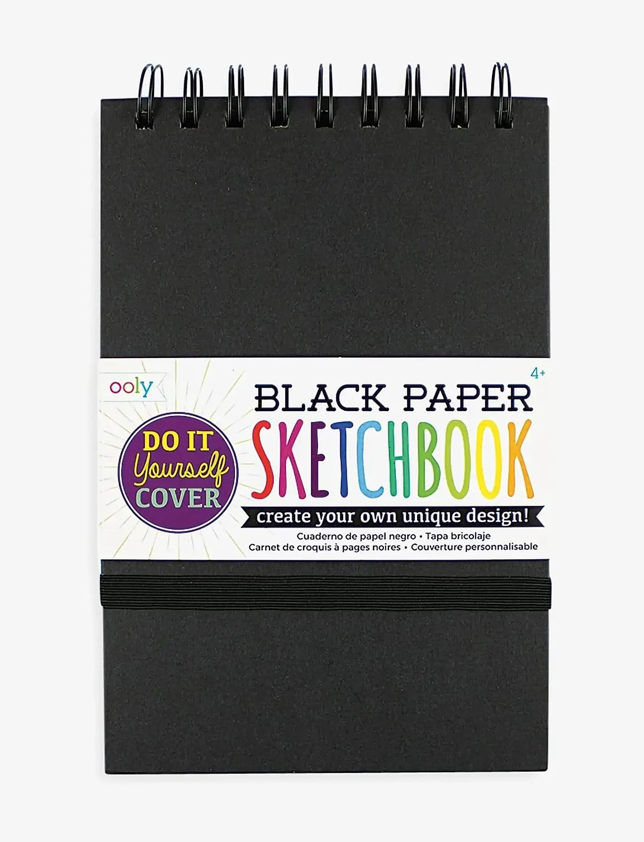 Ooly - Sketchbook - DIY - Black 13x19 cm - kalendere & notesbøger - black - 0
