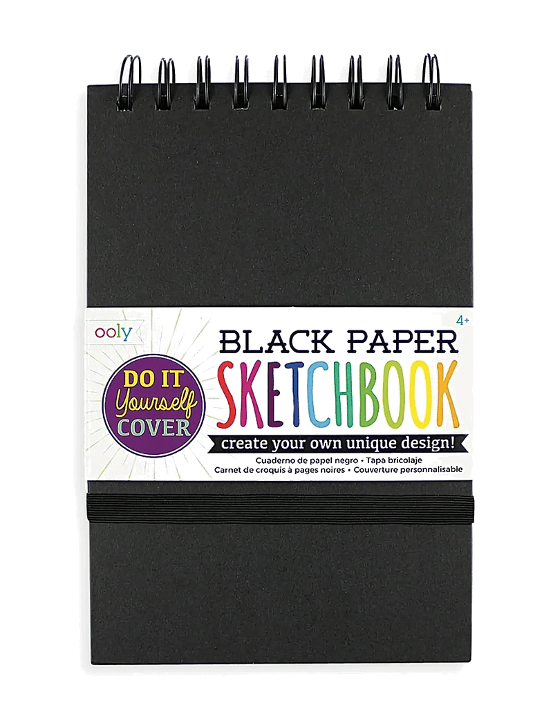Ooly - Sketchbook - DIY - Black 13x19 cm - kalender & notizbücher - black - 0