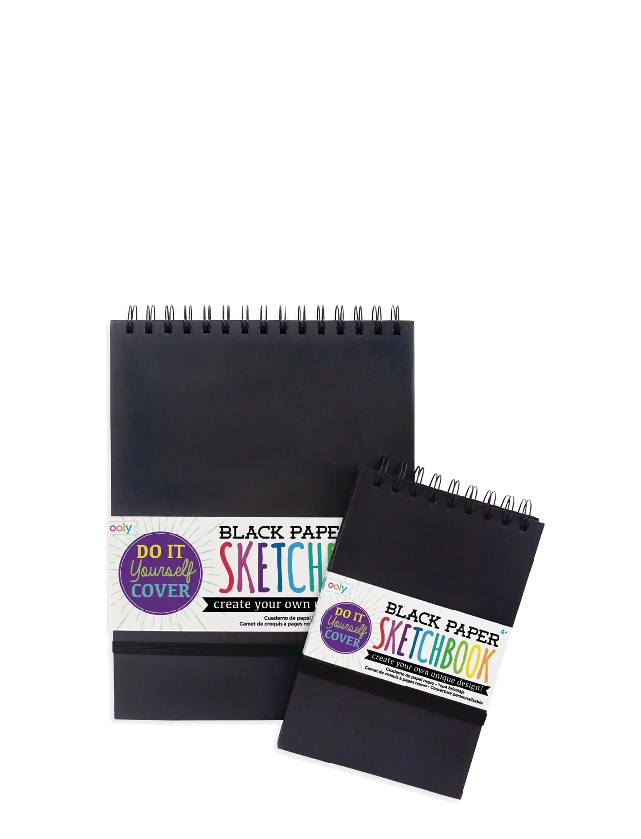 Ooly - Sketchbook - DIY - Black 13x19 cm - calendars & notebooks - black - 1