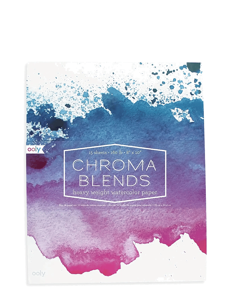 Ooly - Watercolour Pad - Chroma Blends 20x25 cm - kalendrid ja märkmikud - white - 0
