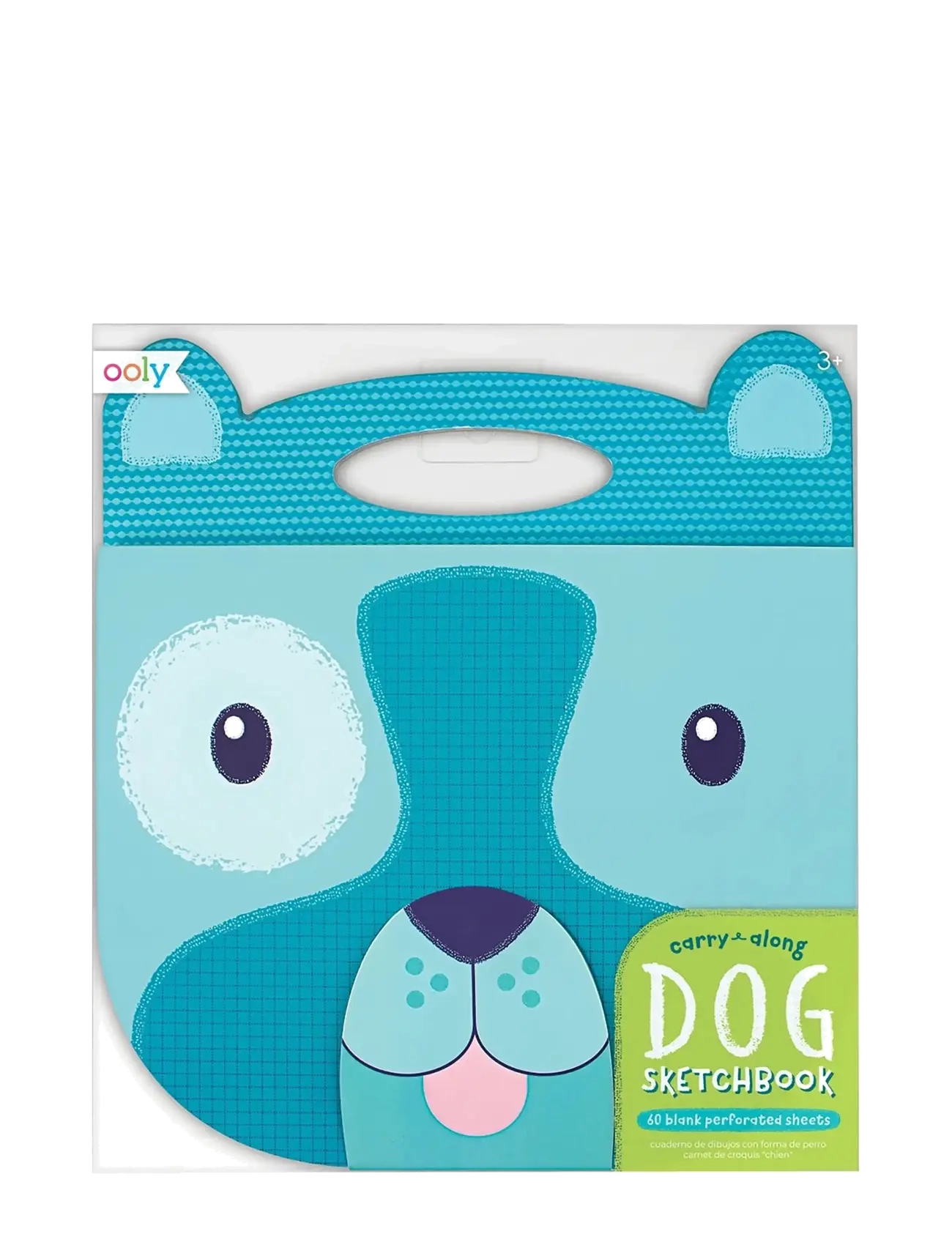 Ooly Sketchbook - Carry Along Dog 23x18 cm - Loovus - BLUE / blue