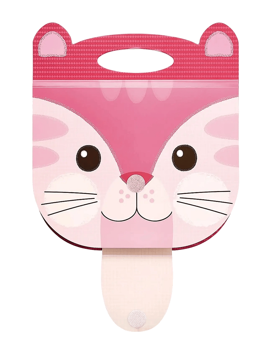 Ooly - Sketchbook - Carry Along Cat 23x18 cm - kalendrid ja märkmikud - pink - 3