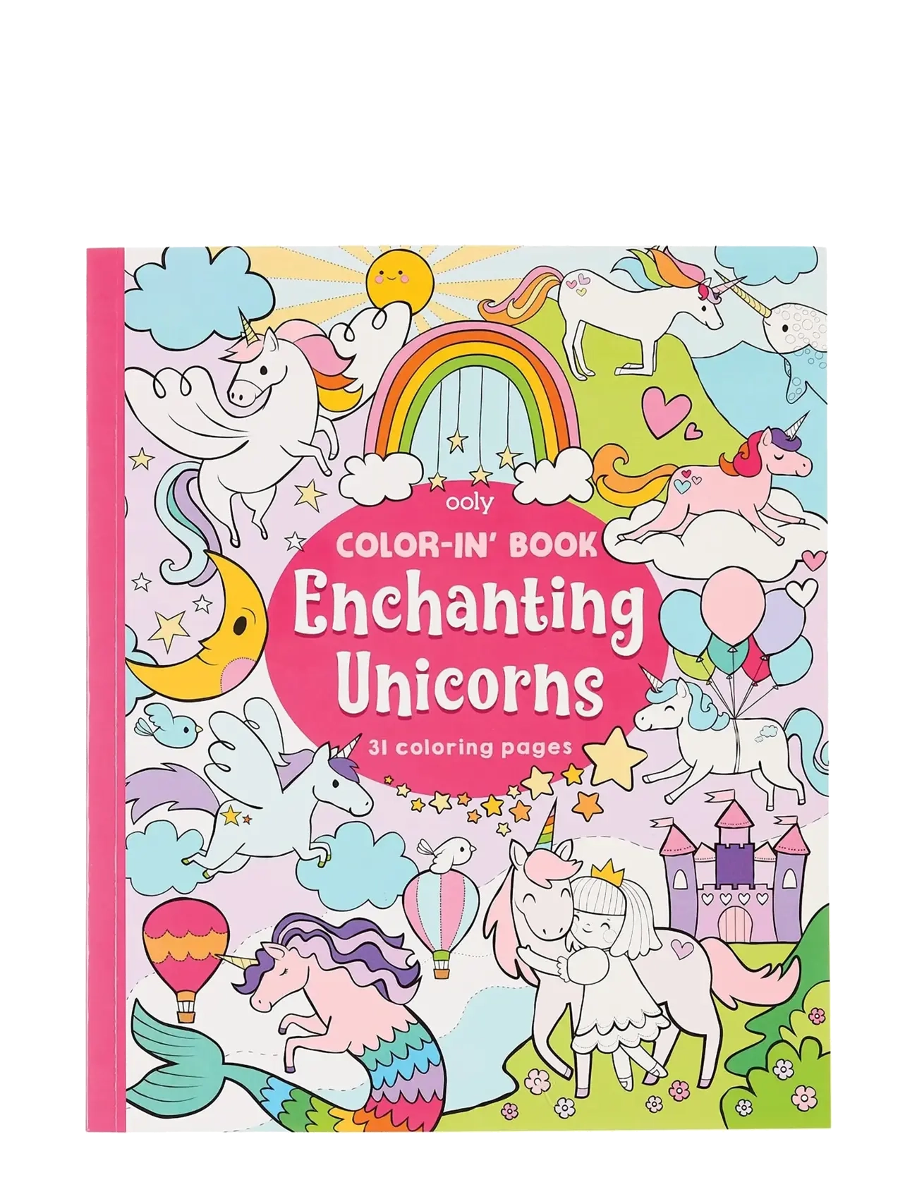 Ooly Colouring Book - Enchanting Unicorns - Nyheter - PINK / pink/rose
