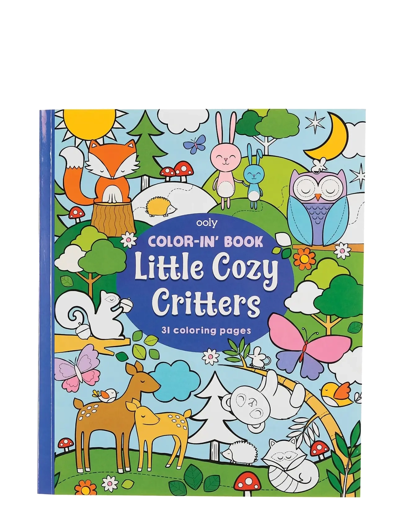 Ooly Colouring Book - Little Cozy Critters - Julegaver til børn - BLUE / multi